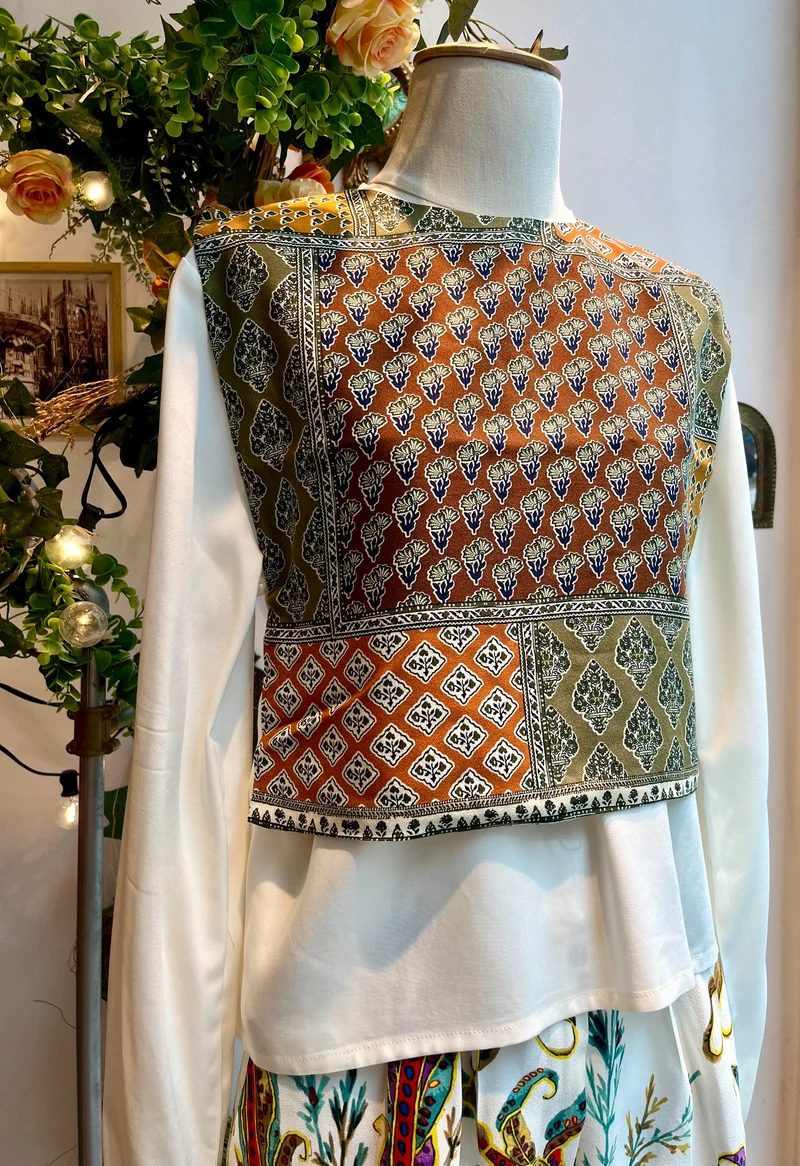 Variante de l'écharpe gilet Bissière
