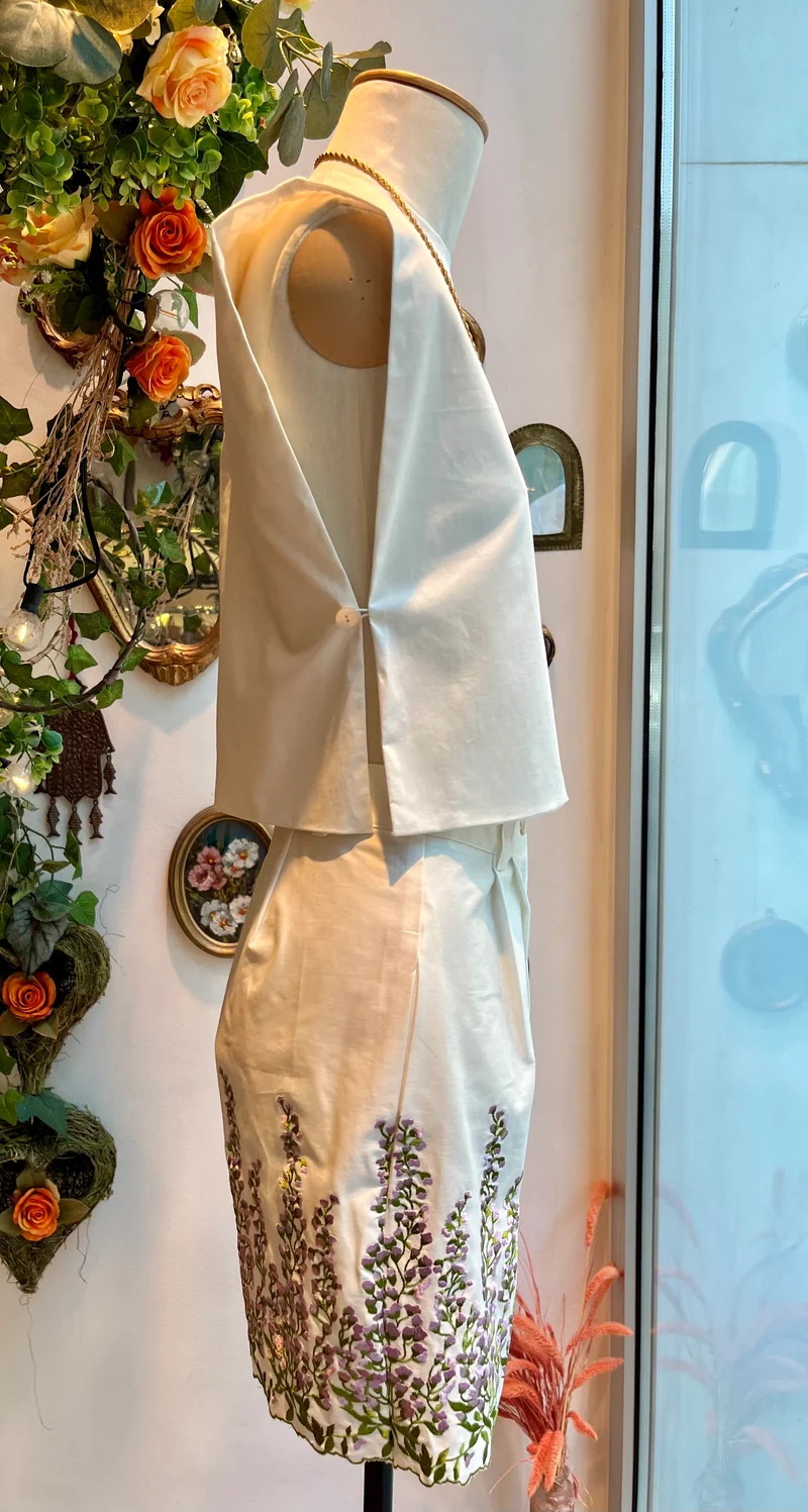 Gilet Bissière blanc