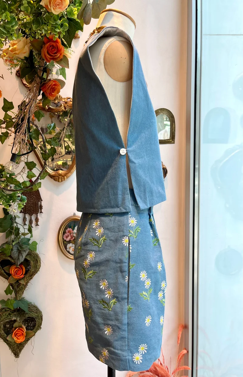 Gilet Bissière Variante en denim
