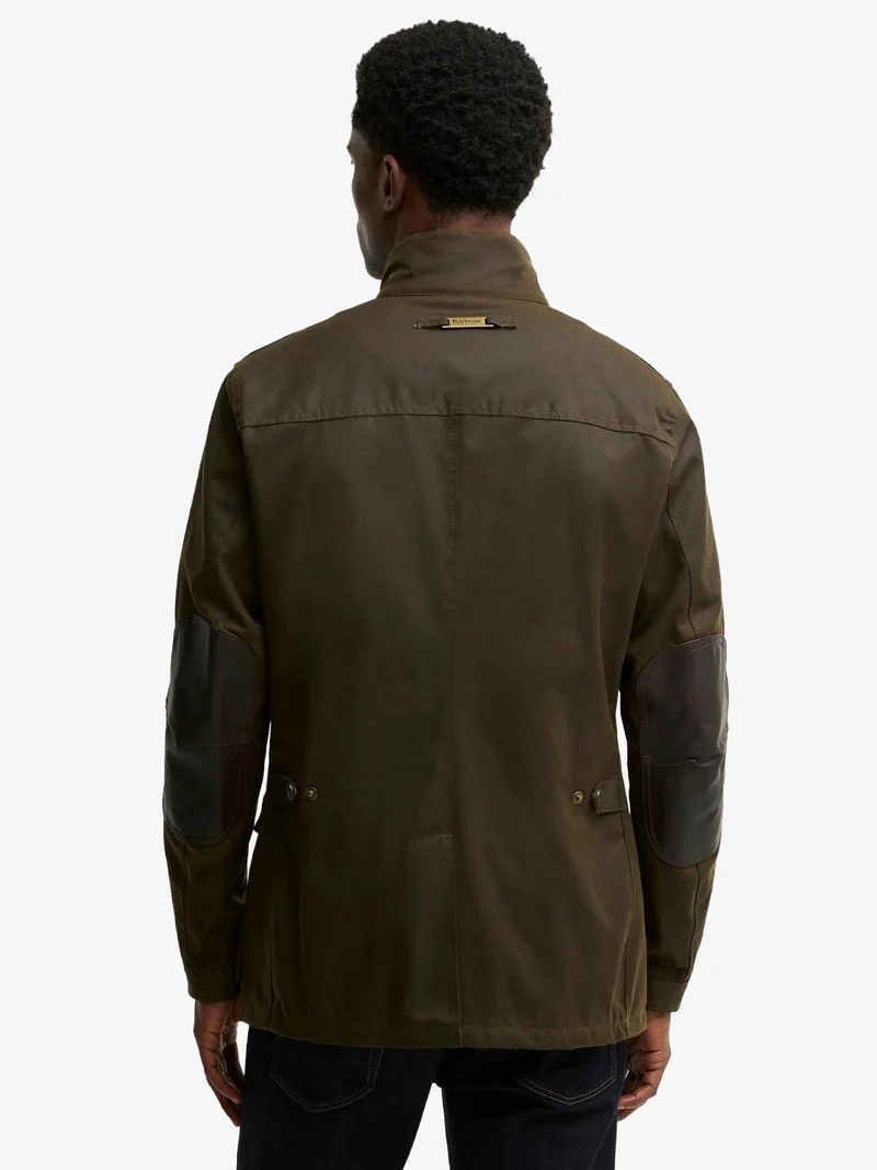 Veste huilée Ogston Barbour kaki en coton ciré