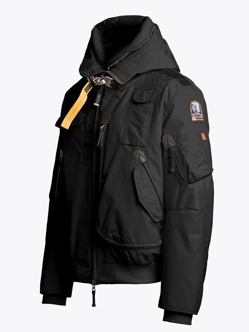 Blouson à capuche déperlant Parajumpers Gobi - Noir