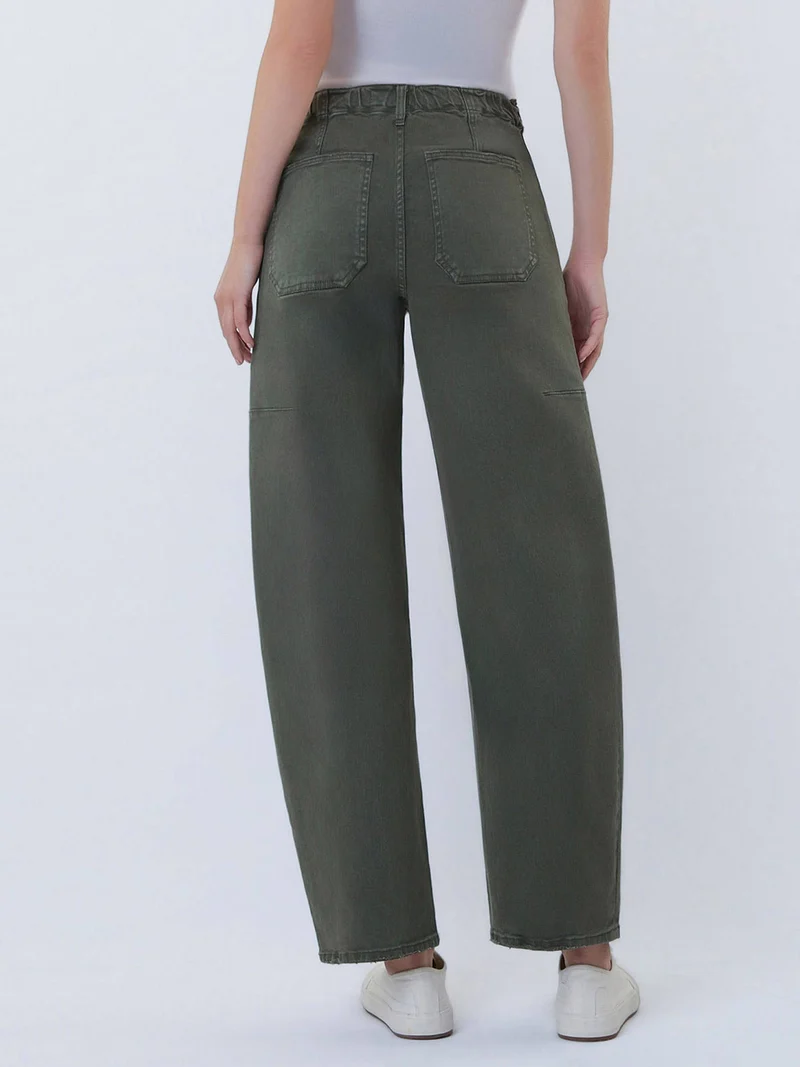 Green barrel Pant