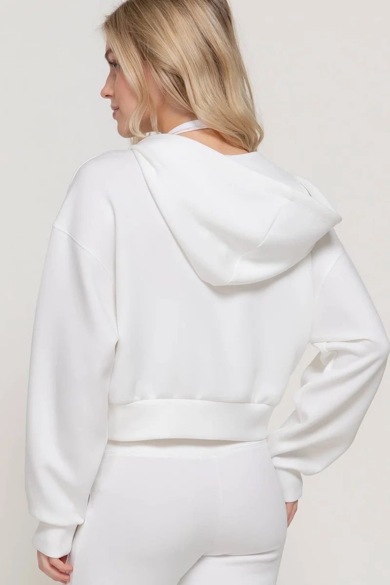 Long Sleeve Soft Modal Scuba Hoodie Jacket