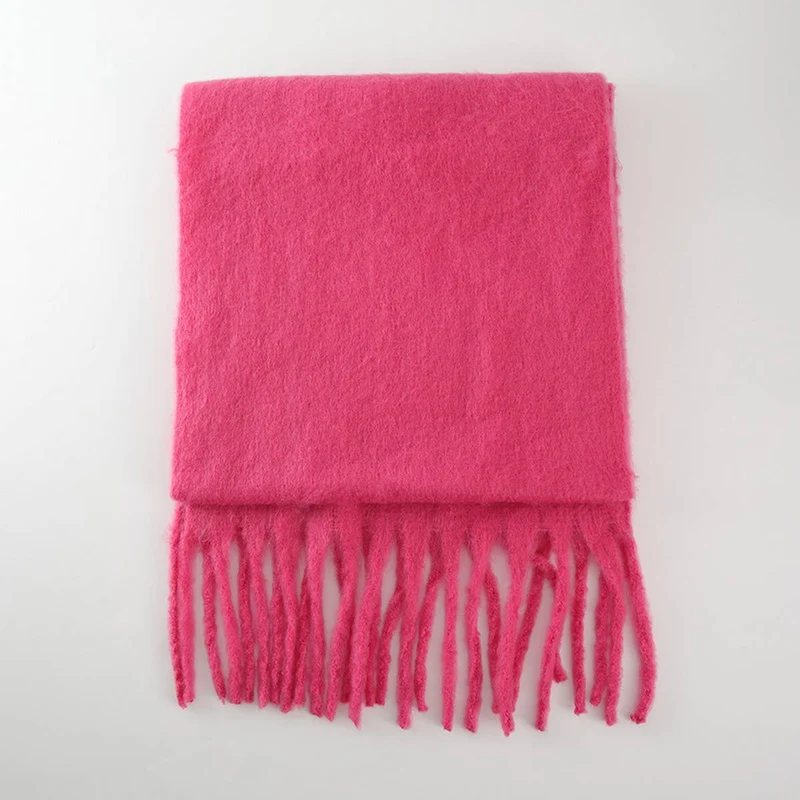 Soft Mohair Feel Scarf - Cozy Winter Wrap_CWASC0323: LIGHTPURPLE / (OS) 1