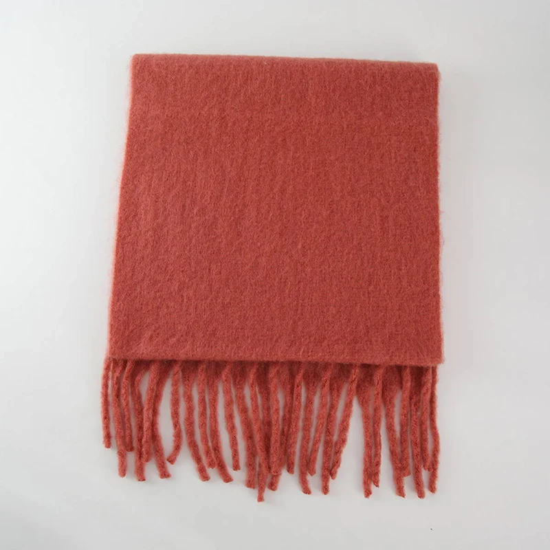 Soft Mohair Feel Scarf - Cozy Winter Wrap_CWASC0323: Yellow / (OS) 1