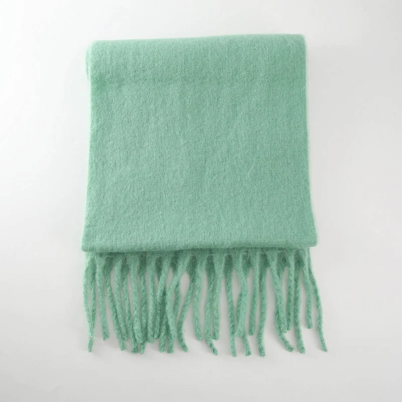 Soft Mohair Feel Scarf - Cozy Winter Wrap_CWASC0323: Yellow / (OS) 1
