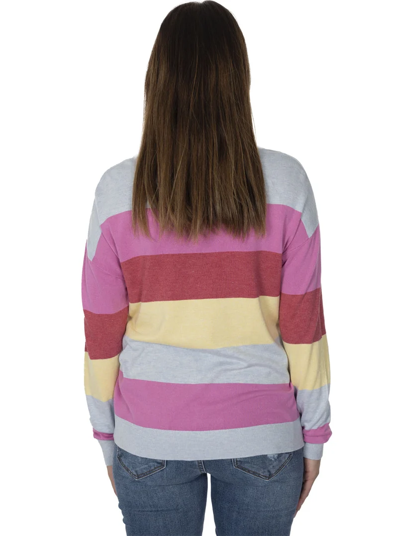 Chandail en tricot mince encolure en V | 3 couleurs