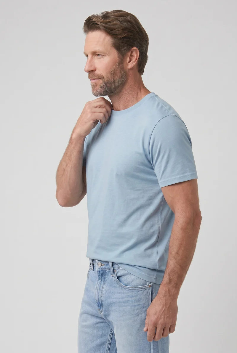 Le t-shirt uni à coupe relaxe