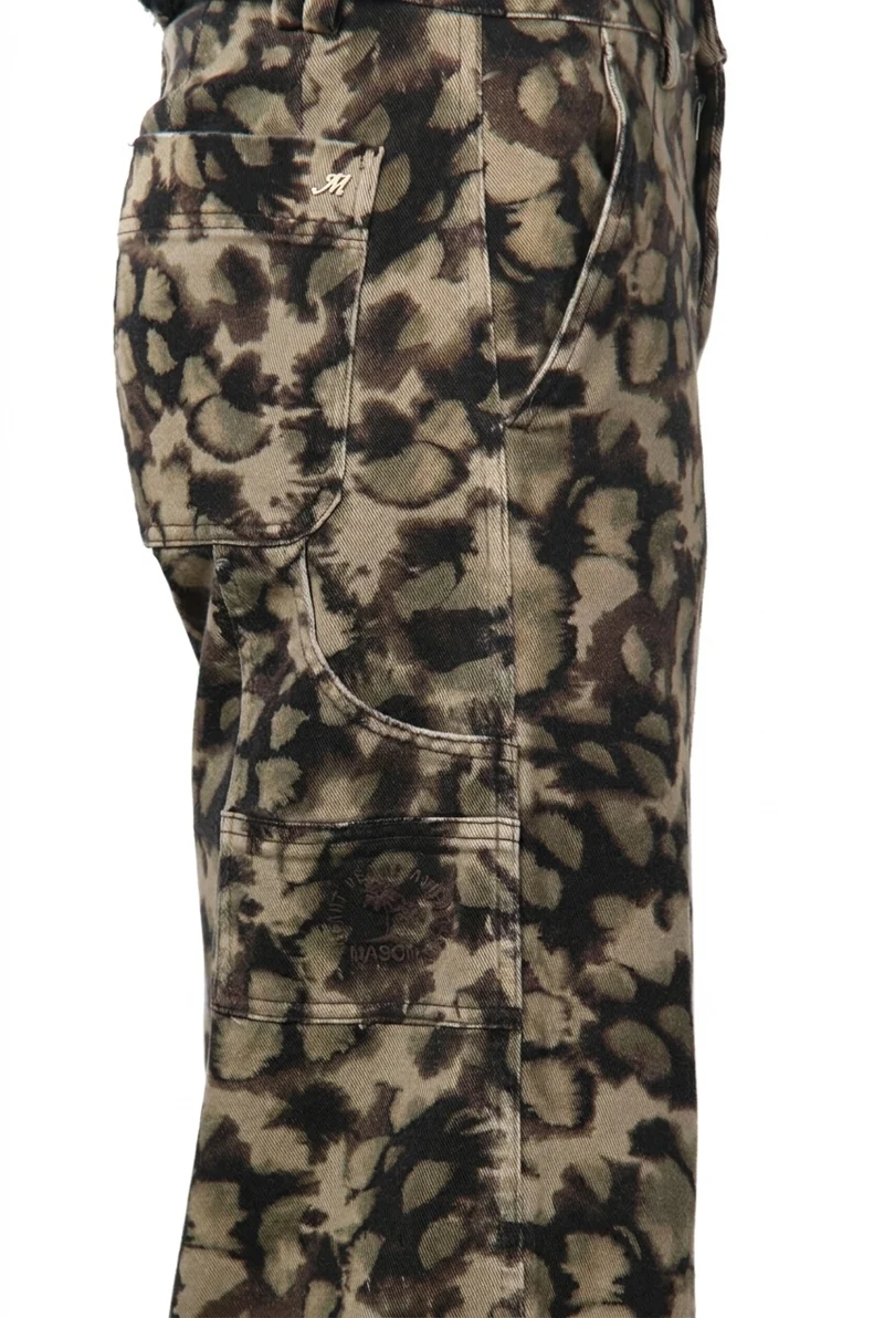 Dallas Wide Work pantalon chino femme en bull motif camouflage straight fit