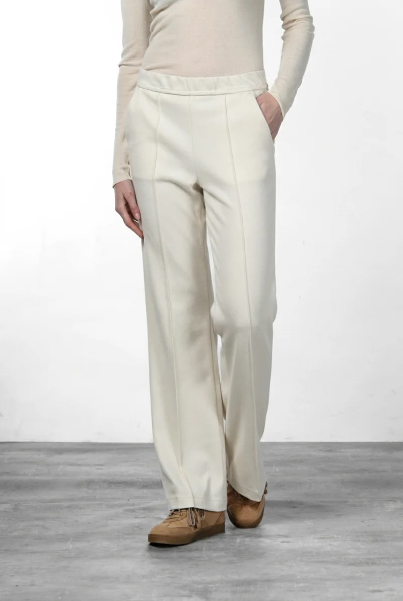 Easy Straight pantalon chino femme en jersey straight fit