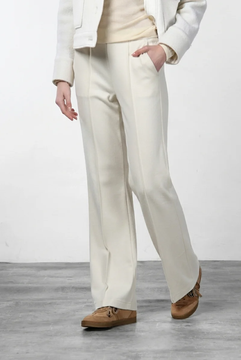 Easy Straight pantalon chino femme en jersey straight fit
