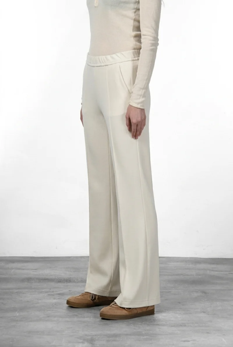 Easy Straight pantalon chino femme en jersey straight fit