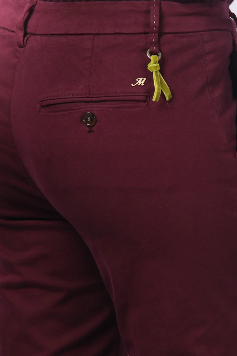 New York Slim pantalon chino femme en satin slim fit ①