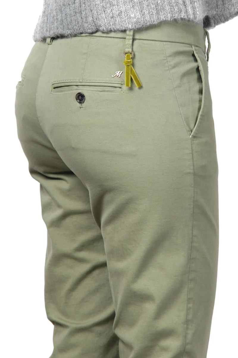 New York Slim pantalon chino femme en satin slim fit ①