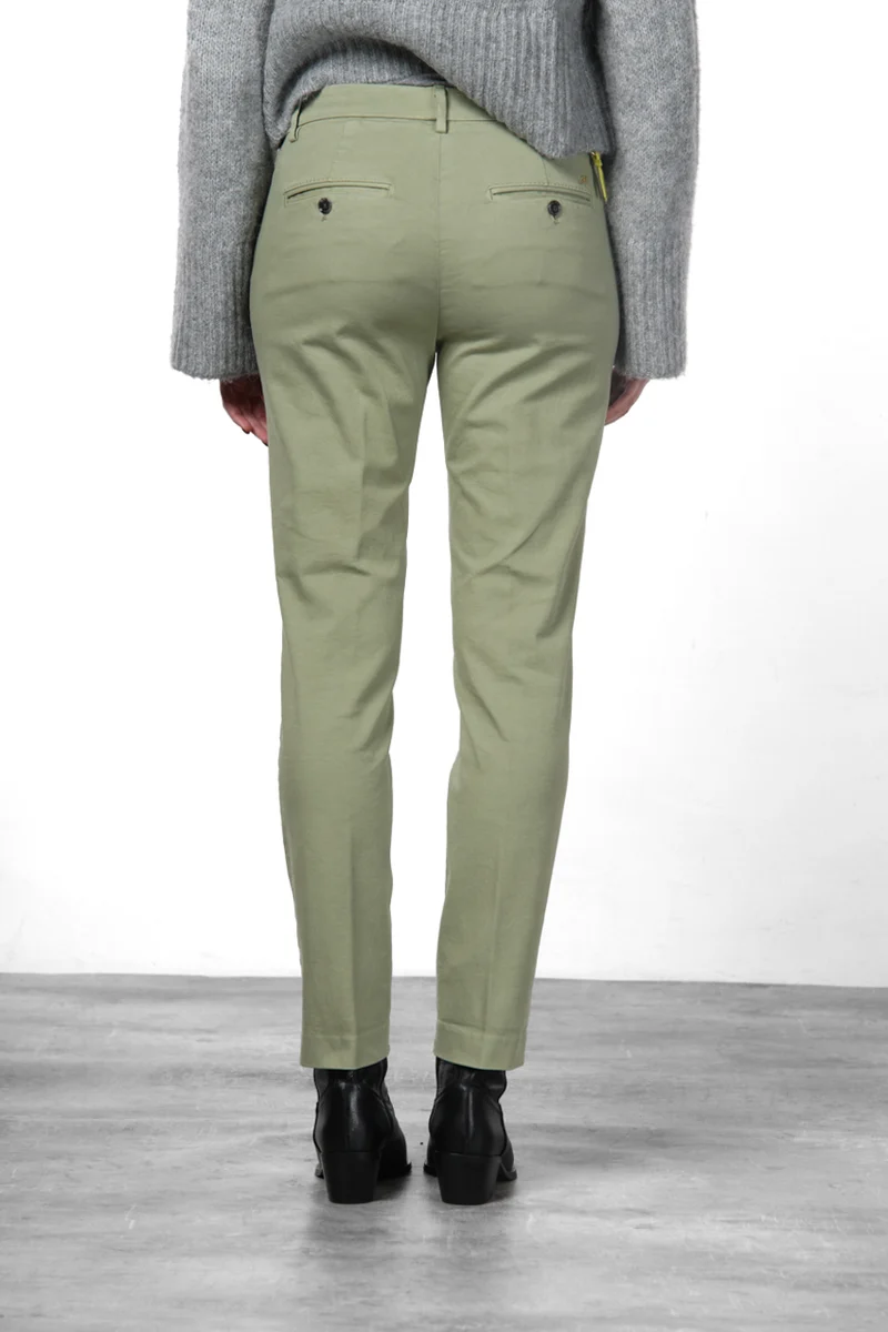 New York Slim pantalon chino femme en satin slim fit ①