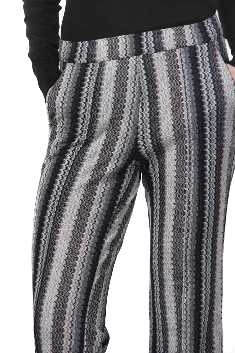 Easy Straight pantalon chino femme en jacquard straight fit