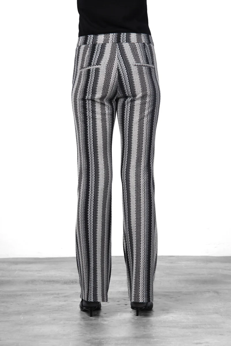 Easy Straight pantalon chino femme en jacquard straight fit