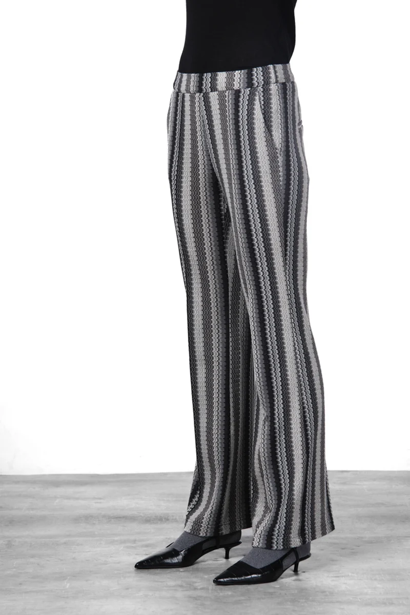 Easy Straight pantalon chino femme en jacquard straight fit