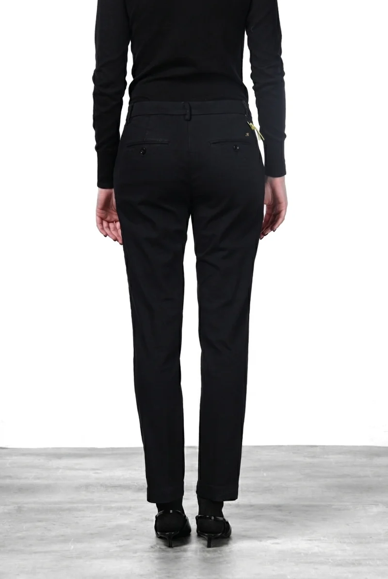 New York Slim pantalon chino femme en satin slim fit ①