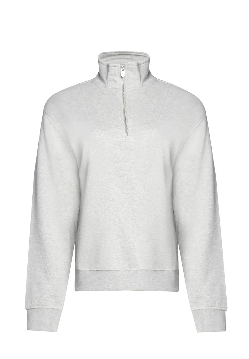 1001 Manchester – Half-Zip Sweatshirt Damen mit Stehkragen