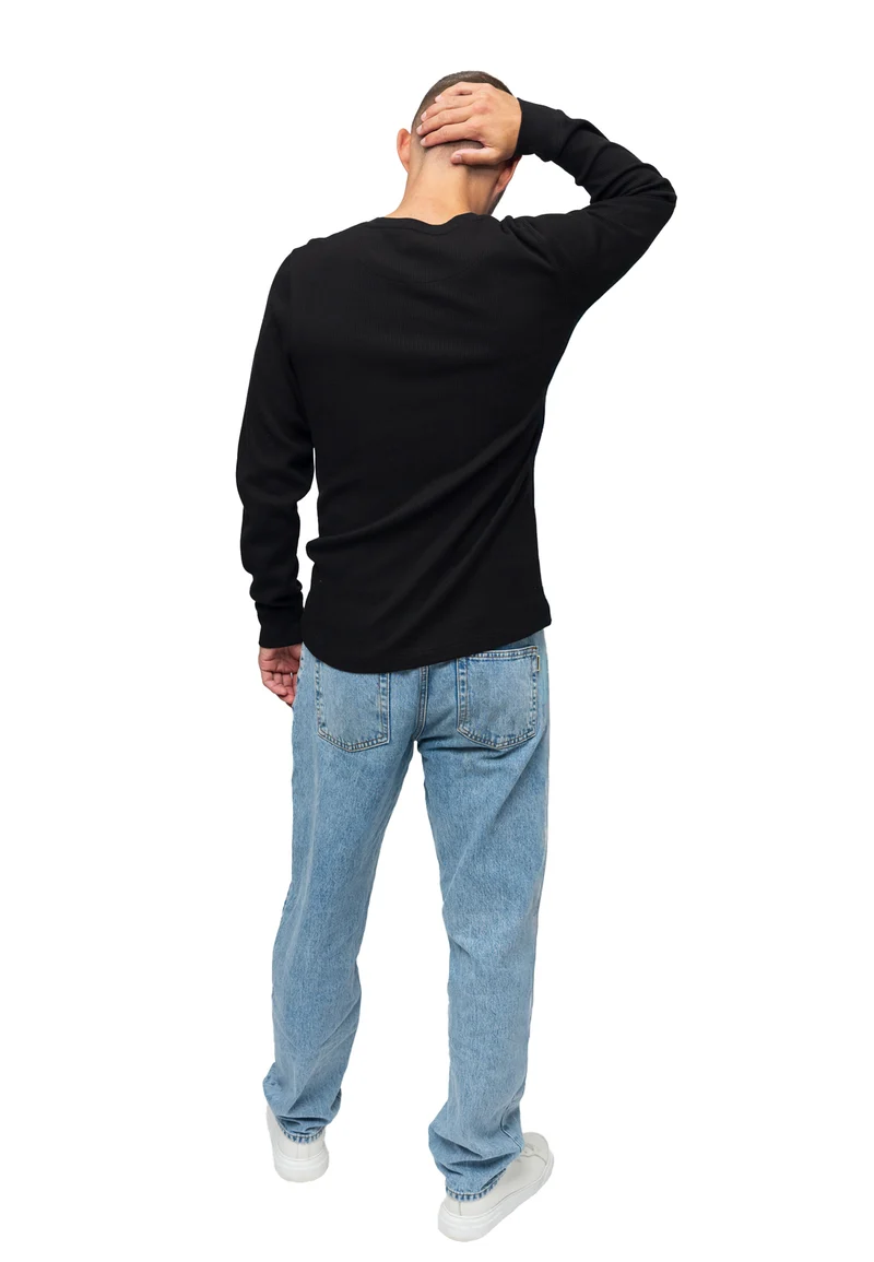 Herren Longsleeve Strickpullover Manuel