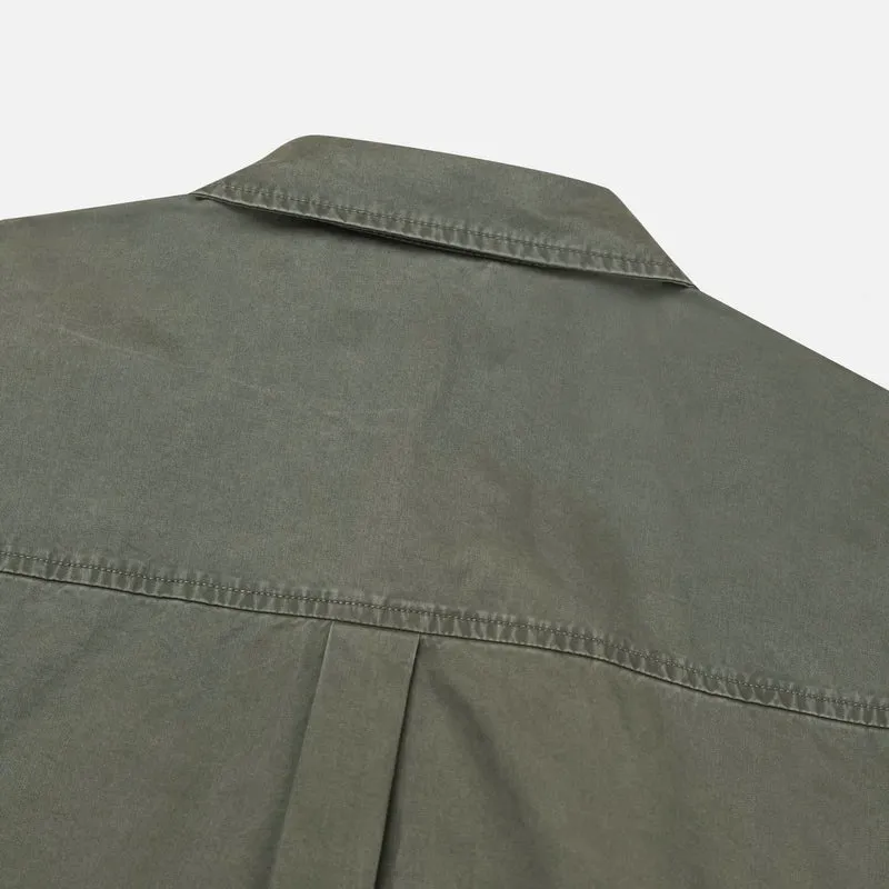 Mento Washed Cotton Western Snap Shirt