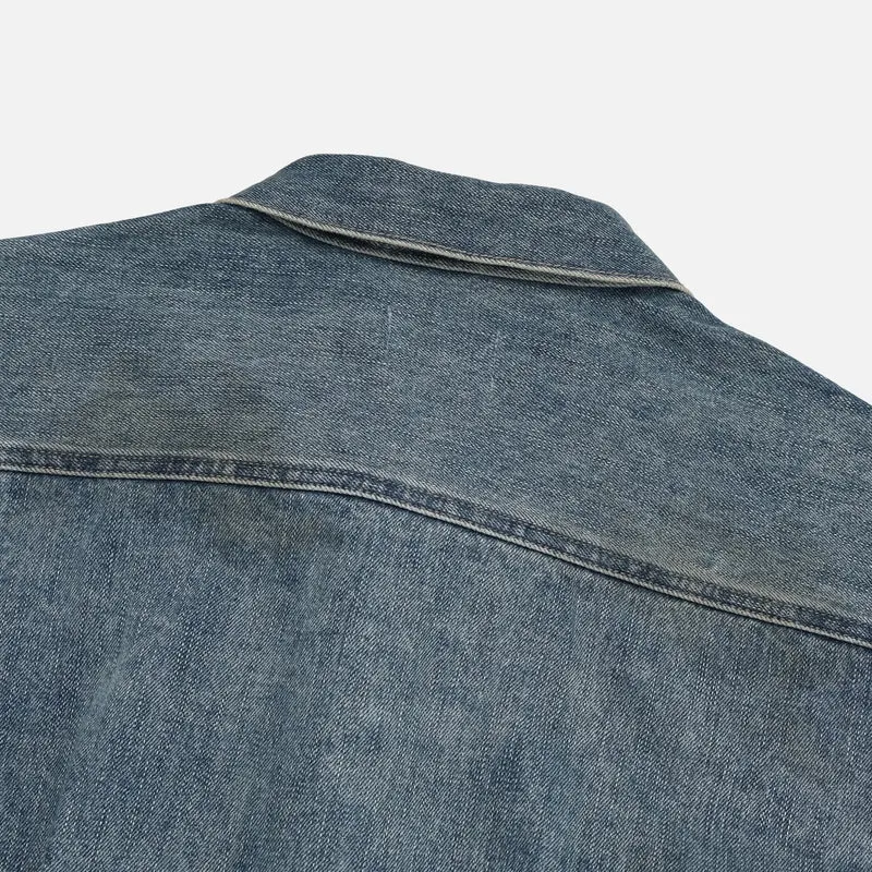 Mento Mid-Wash Cotton Trucker Denim Jacket