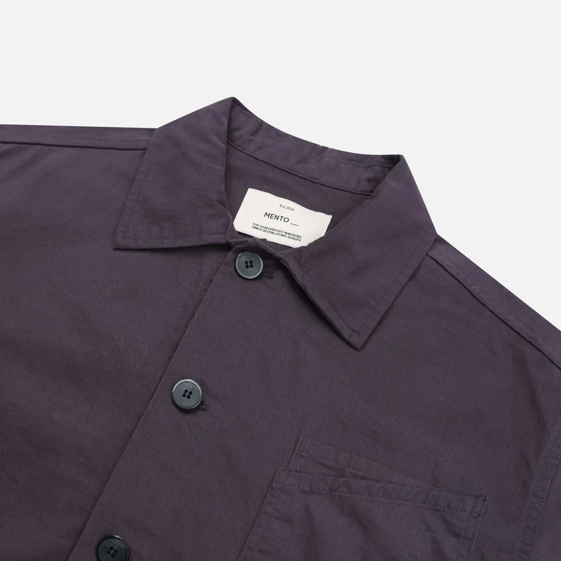 Mento Herringbone Cotton Shirt Jacket
