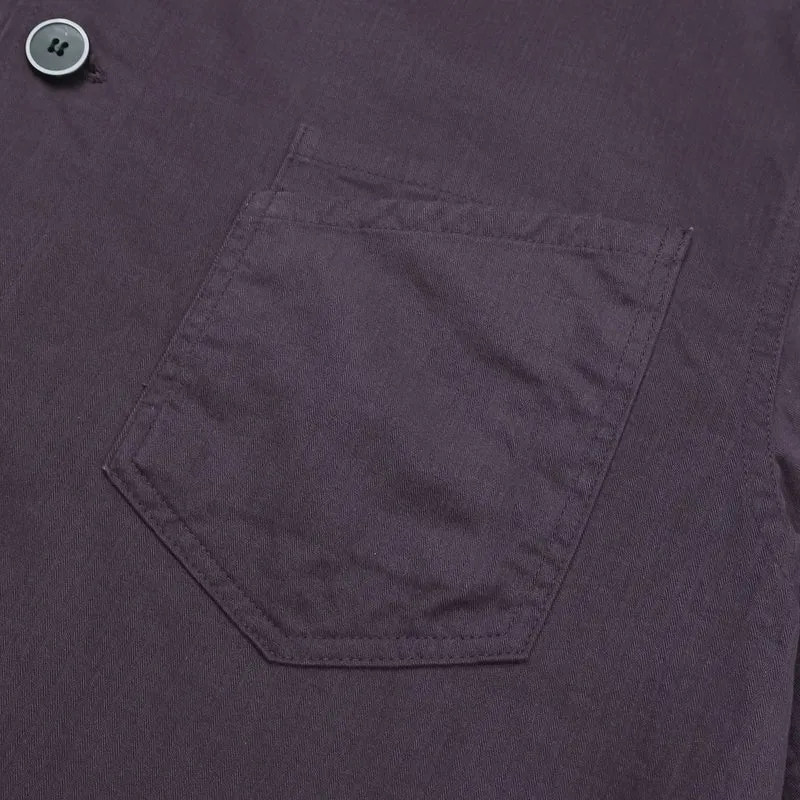 Mento Herringbone Cotton Shirt Jacket