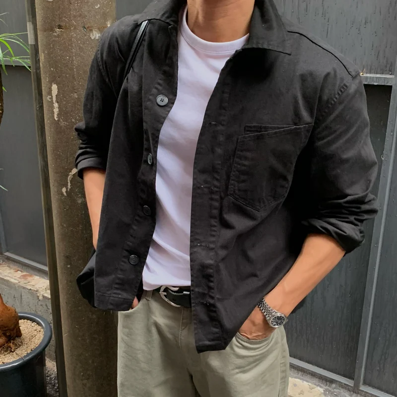 Mento Herringbone Cotton Shirt Jacket