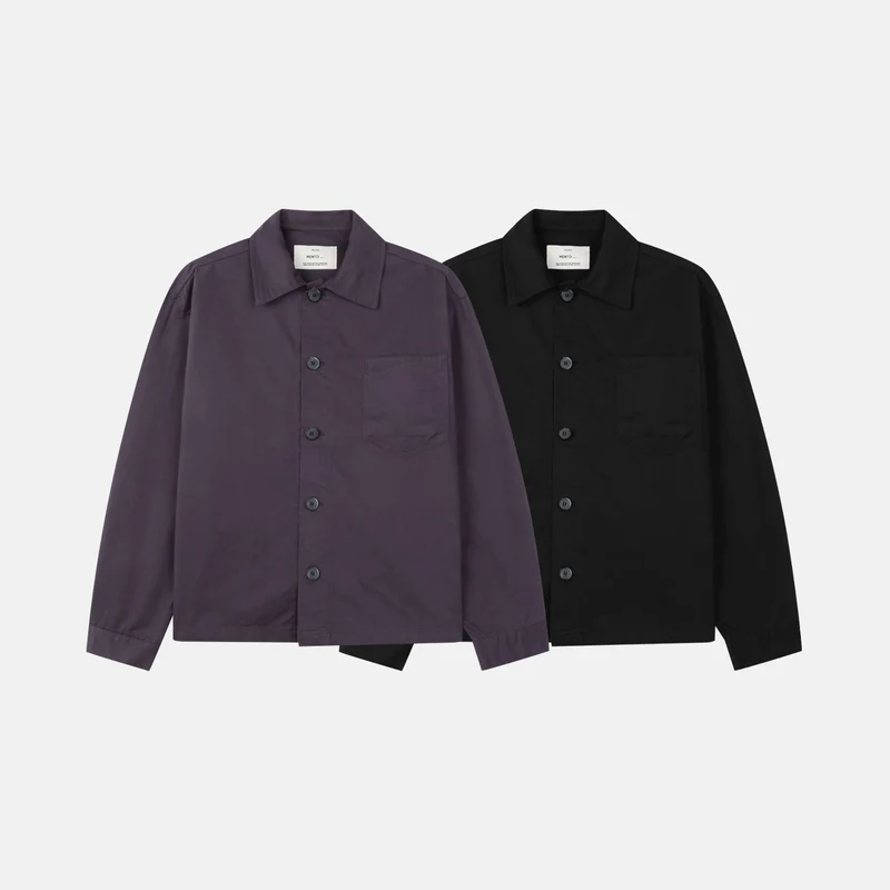 Mento Herringbone Cotton Shirt Jacket