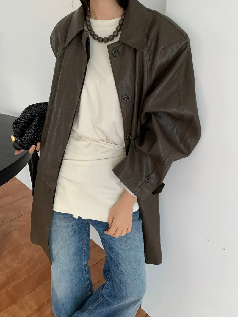 Lucysalon Ted Leather Shirt Jacket