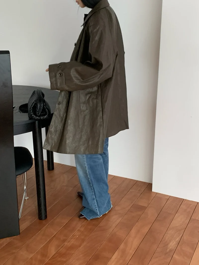 Lucysalon Ted Leather Shirt Jacket