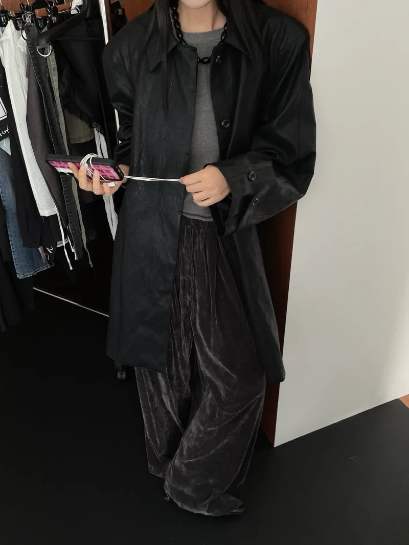 Lucysalon Ted Leather Shirt Jacket