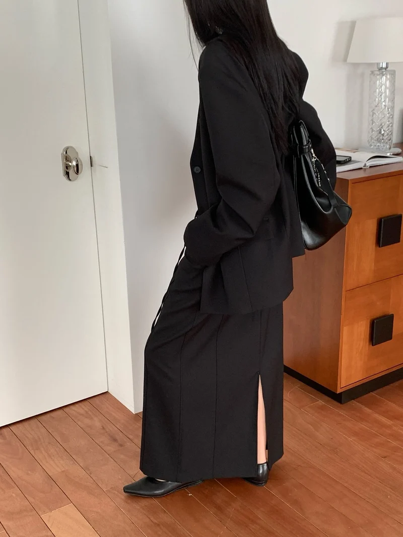 Lucysalon Roa Tie-Waist Long Skirt