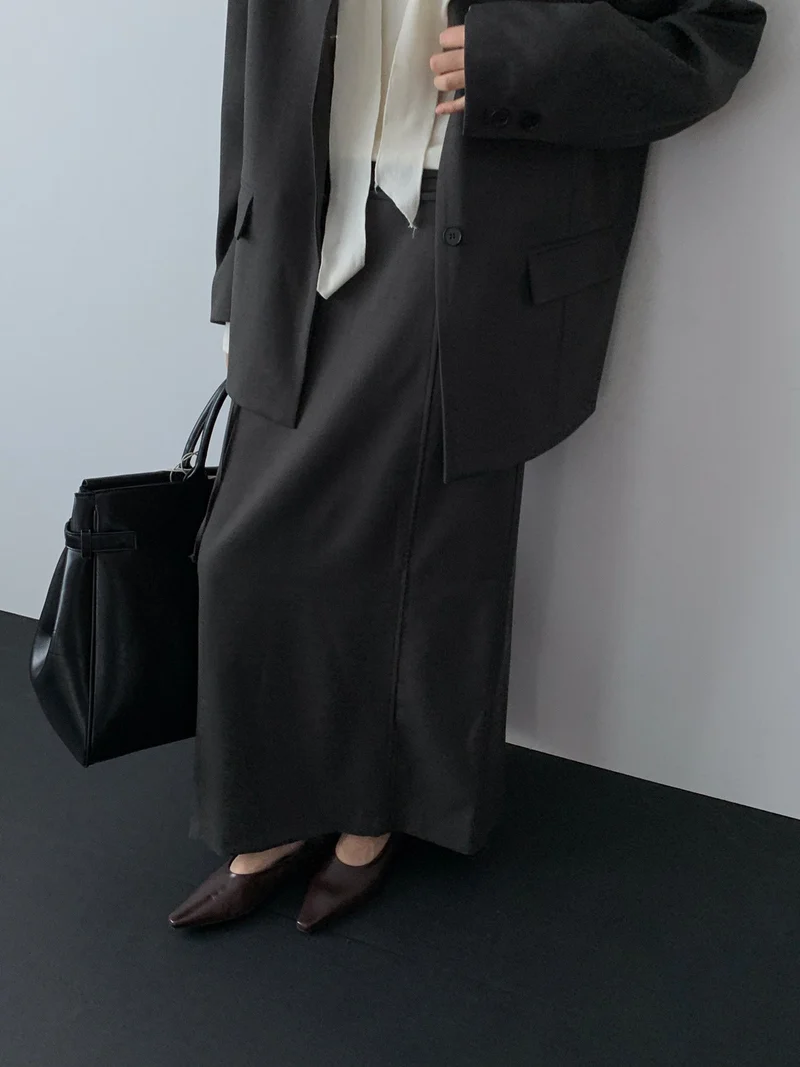 Lucysalon Roa Tie-Waist Long Skirt
