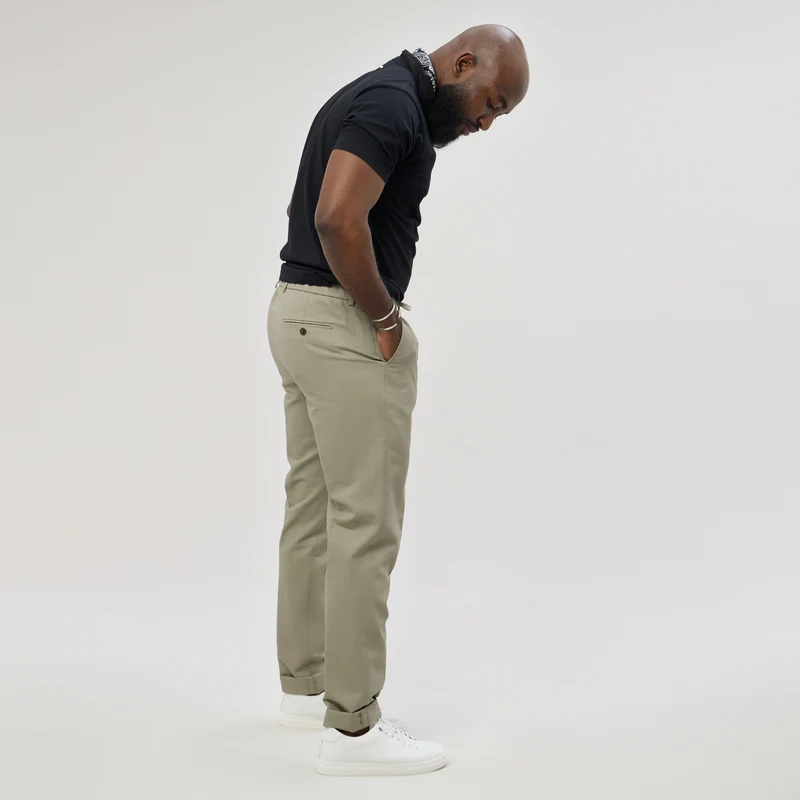 Pantalon à lacet Amovible "Porticcio" Café