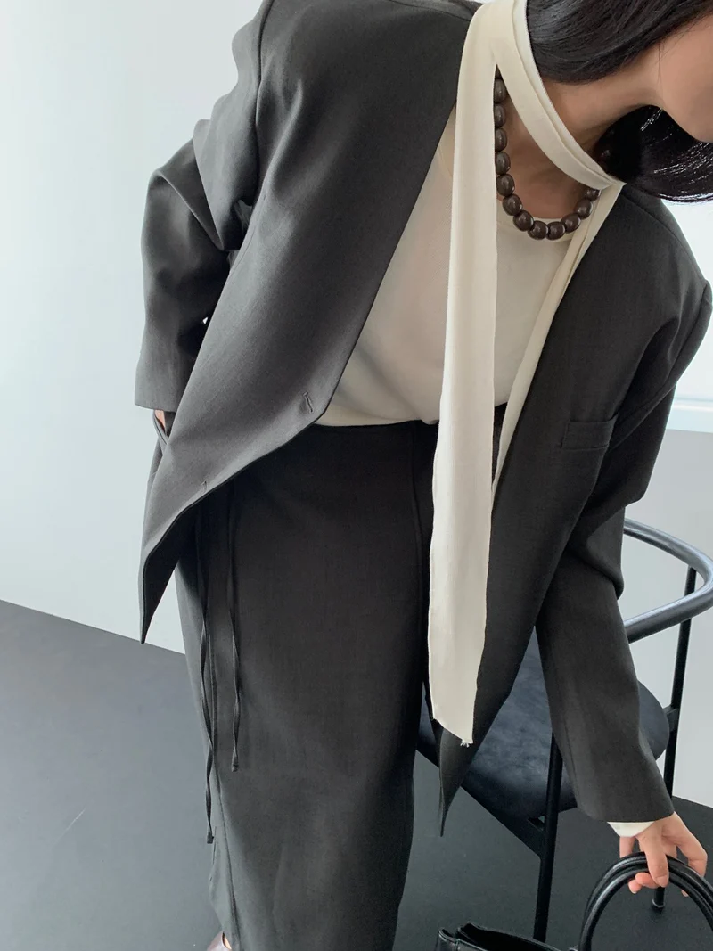 Lucysalon Roa Collarless Jacket