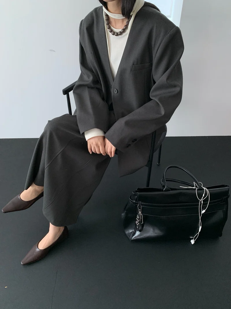 Lucysalon Roa Collarless Jacket