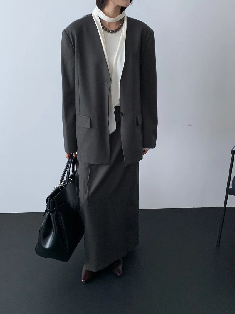 Lucysalon Roa Collarless Jacket