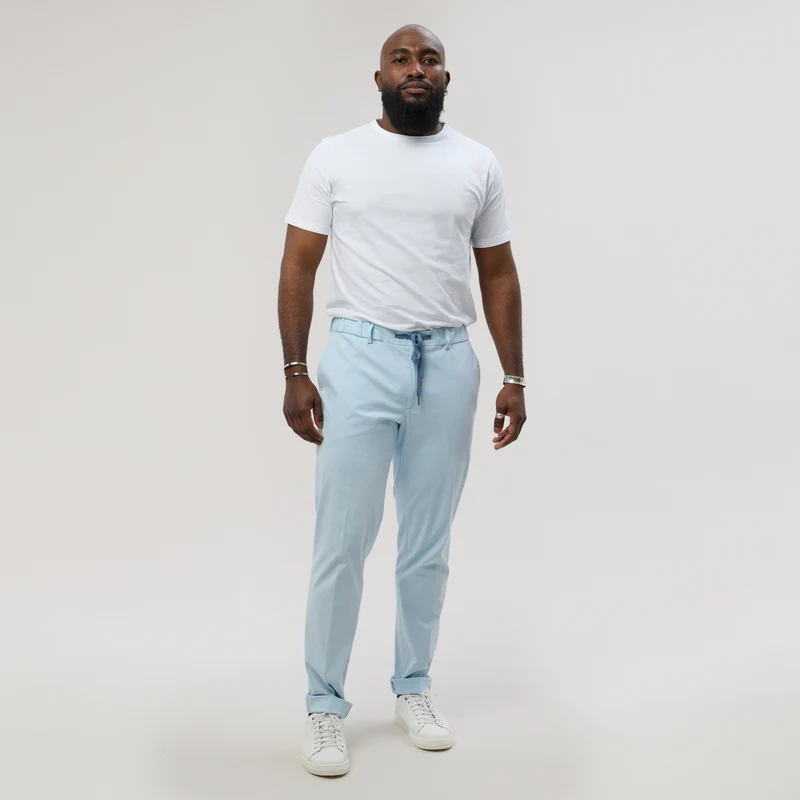 Pantalon à lacet Amovible "Sperone" Bleu Ciel