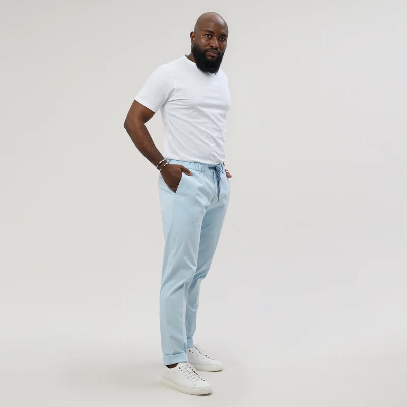 Pantalon à lacet Amovible "Sperone" Bleu Ciel