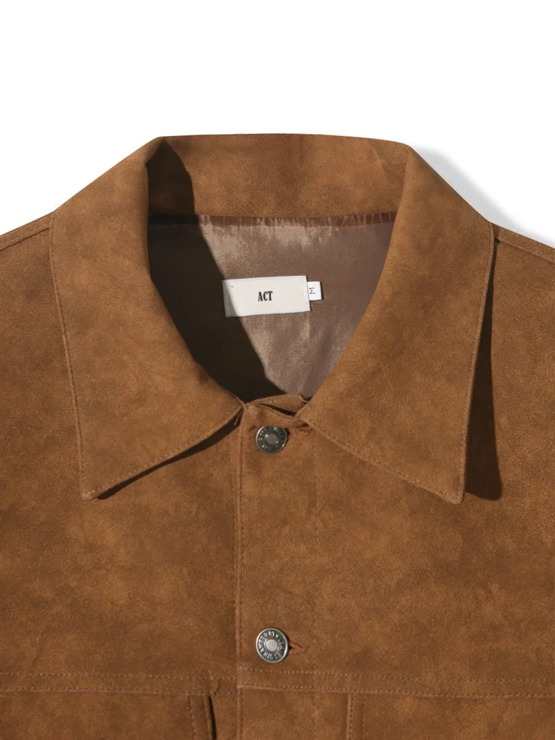 Act Leather Trucker Jacket