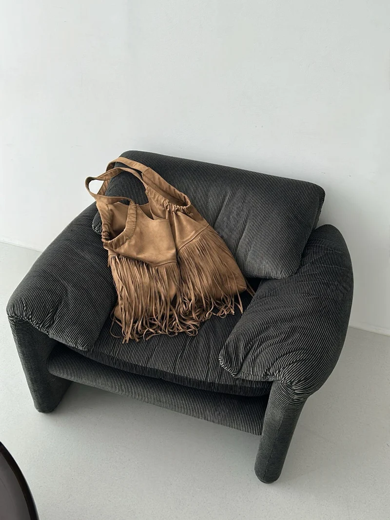 Sof Suede Fringe Shoulder Bag