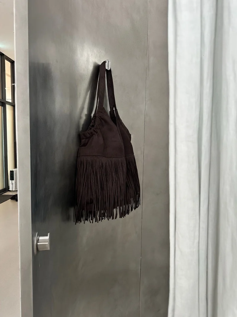 Sof Suede Fringe Shoulder Bag