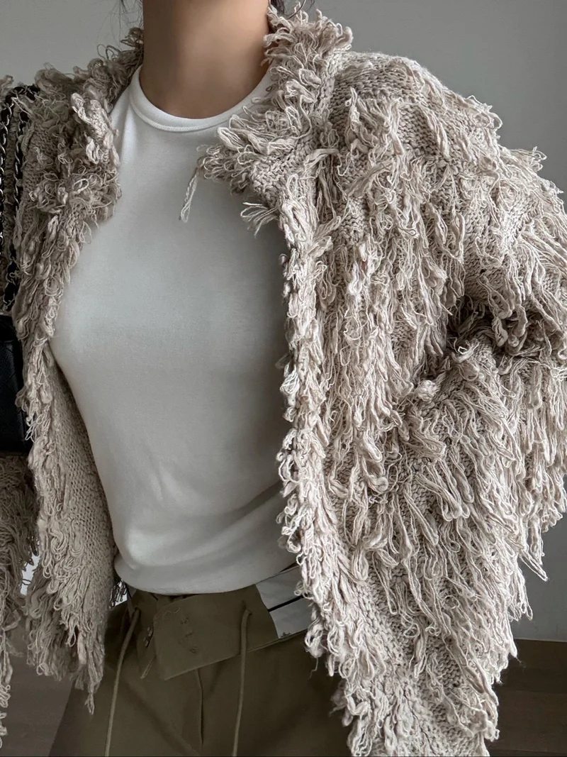 Render Fringe Knit Cardigan