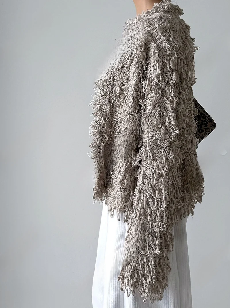 Render Fringe Knit Cardigan