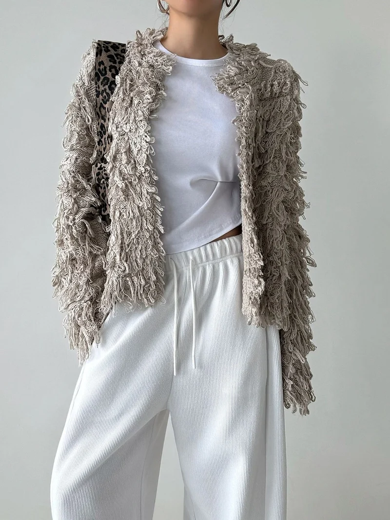 Render Fringe Knit Cardigan