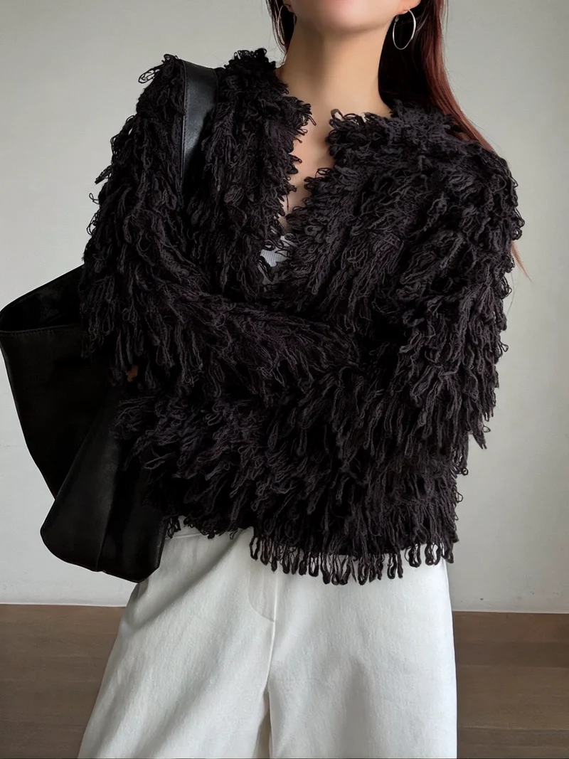 Render Fringe Knit Cardigan