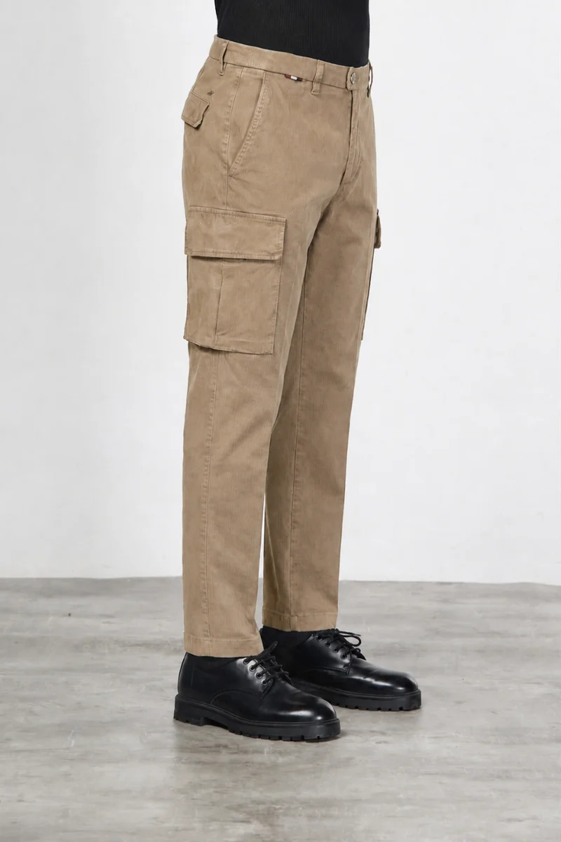 Chile pantalon cargo homme en gabardine carrot fit